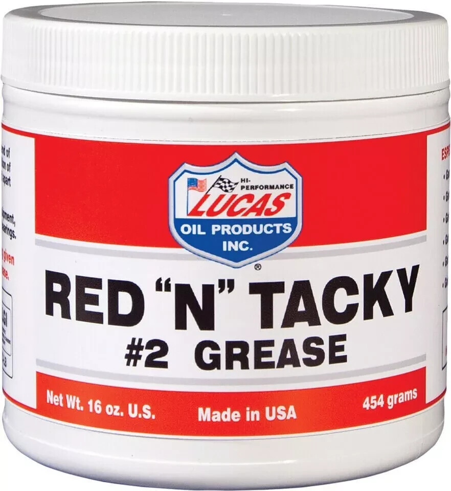 LUCAS RED N TACKY #2 Lithium Complex All Purpose GREASE 16OZ / 1LB TUB (10574)
