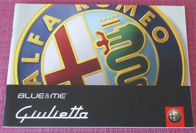 ALFA ROMEO GIULIETTA HANDBOOK - MANUAL FOR THE BLUE&ME SYSTEM ONLY !!!!!!!!!!!!!