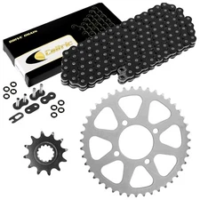 Black O-Ring Drive Chain And Sprockets Kit for Kawasaki KEF300 Lakota 1995-2003
