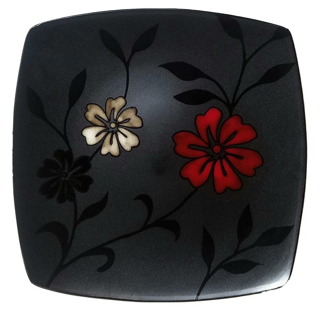 Gibson Elite Evening Blossom Dinnerware Dinner Plate Replacement Black Red White eBay