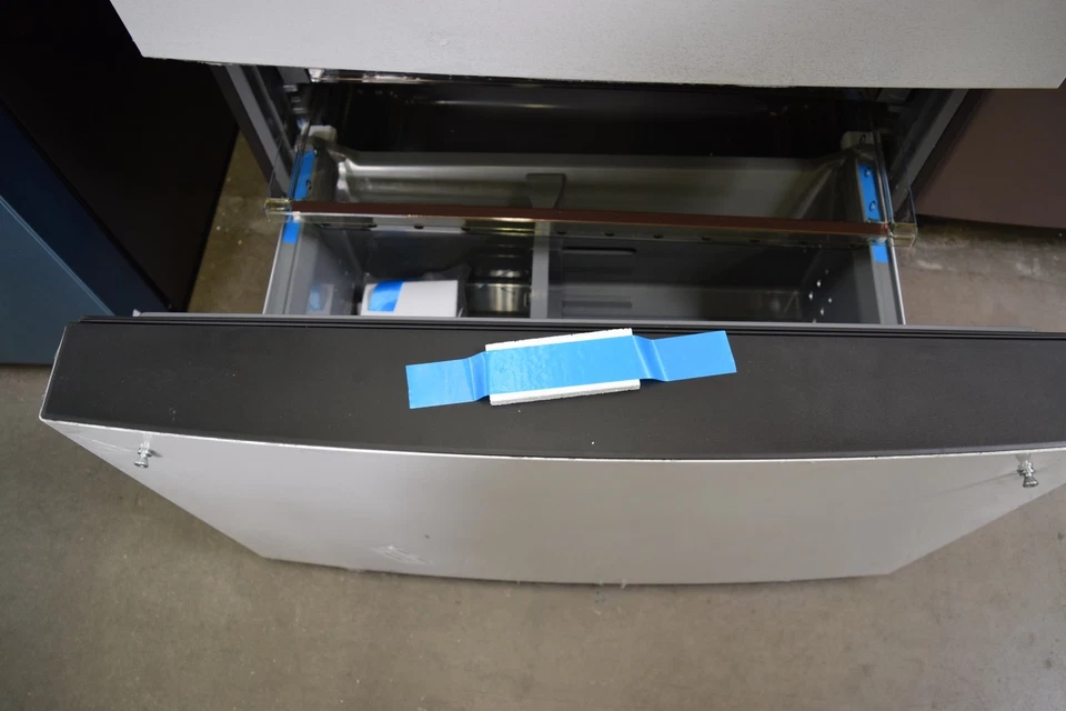 GE Cafe CXE22DP4PW2 36" Matte White CD French Door Refrigerator #146021   BFSALE - Image 2 of 4