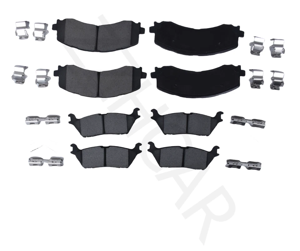 New For Ford F150 2021-2024 Front Ceramic Disc Brake Pads + Rear Ceramic Pads - Image 3 of 4