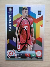 Granit Xhaka Autogramm signed TC Topps Euro 2024 "Switzerland"
