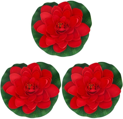 5Pcs galleggiante fiore artificiale realistico ninfea Micro paesaggio per decorazioni artificiali decorazione del giardino stagno di nozze