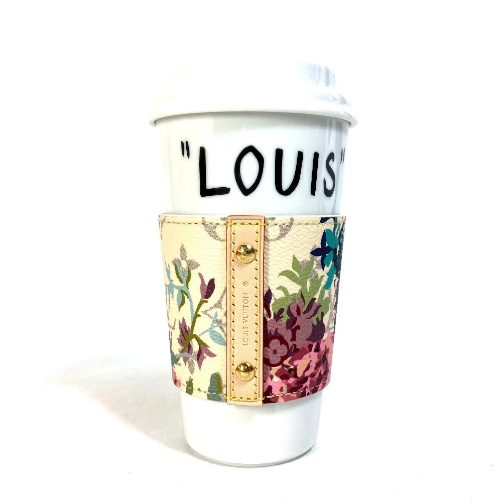 LOUIS VUITTON GI0801 Floral-Monogram Cup Louis LV Tapestry cup