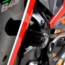 R&G Racing Black Aero Crash Protection Bobbins For 23-24 Moto Morini X-Cape 649