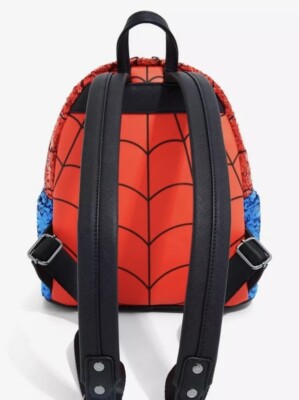 Loungefly Marvel Spider-Man Sequin Figural Mini Backpack Exclusive BRAND NEW. Loungefly Marvel Spider-Man Spider-Gwen Sequin Mini Backpack  main image 2