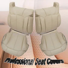 For 1999 2000 2001 2002 Chevy Tahoe LS LT Driver Passenger Seat Cover Light Tan