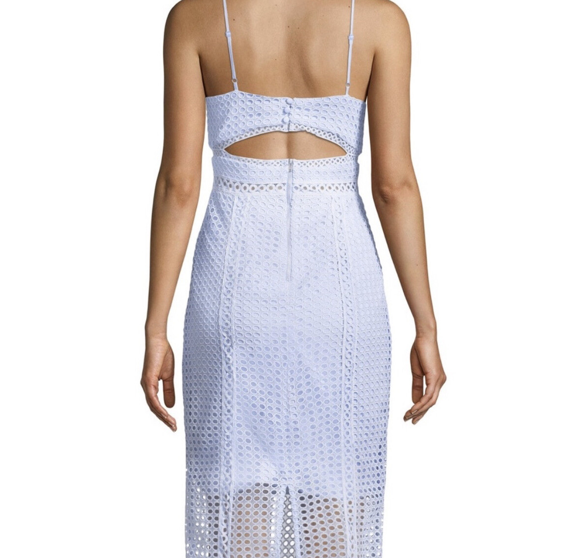 Bardot Circle Lace Women's Dress Steel Blue : XS Bardot Circle Lace Women's Dress Steel Blue : XS