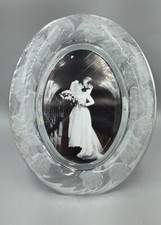 Crystal Clear Signature Clear Ivy Oval 5x7 Glass Picture Frame