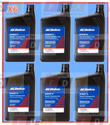 6 Quarts GMC OEM Automatic Transmission Fluid ATF AcDelco Dextron VI