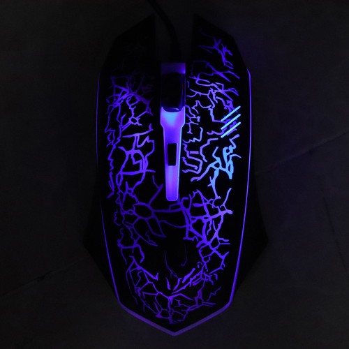 Wired Mouse Black USB Port Gaming Office Business Luminous Optical Computer Fit - Picture 10 of 22