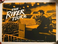 Bruce Springsteen Original numbered Poster The River Tour Milano 2016.07.05.