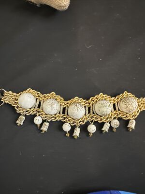 Plus Size - Gold-Tone Beaded Anklet