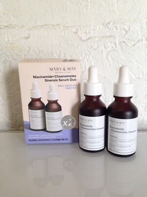 Mary & May Niacinamide + Chaenomeles Sinensis Serum Duo 1.01 fl oz, 2 Pack