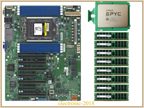 Supermicro H12SSL-i + AMD EPYC 7542 CPU + Samsung 2666MHz DDR4 RAM ...