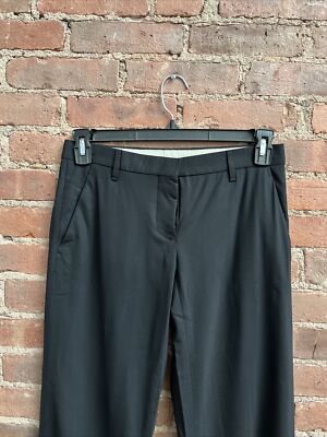Vintage Helmut Lang Women's Pants, SZ 38 IT, Black Wool Stretch