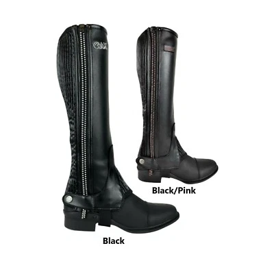 AK RIDING SPORTS AK Flexi Crystal Reit Halbchaps mit Konturbeschlag