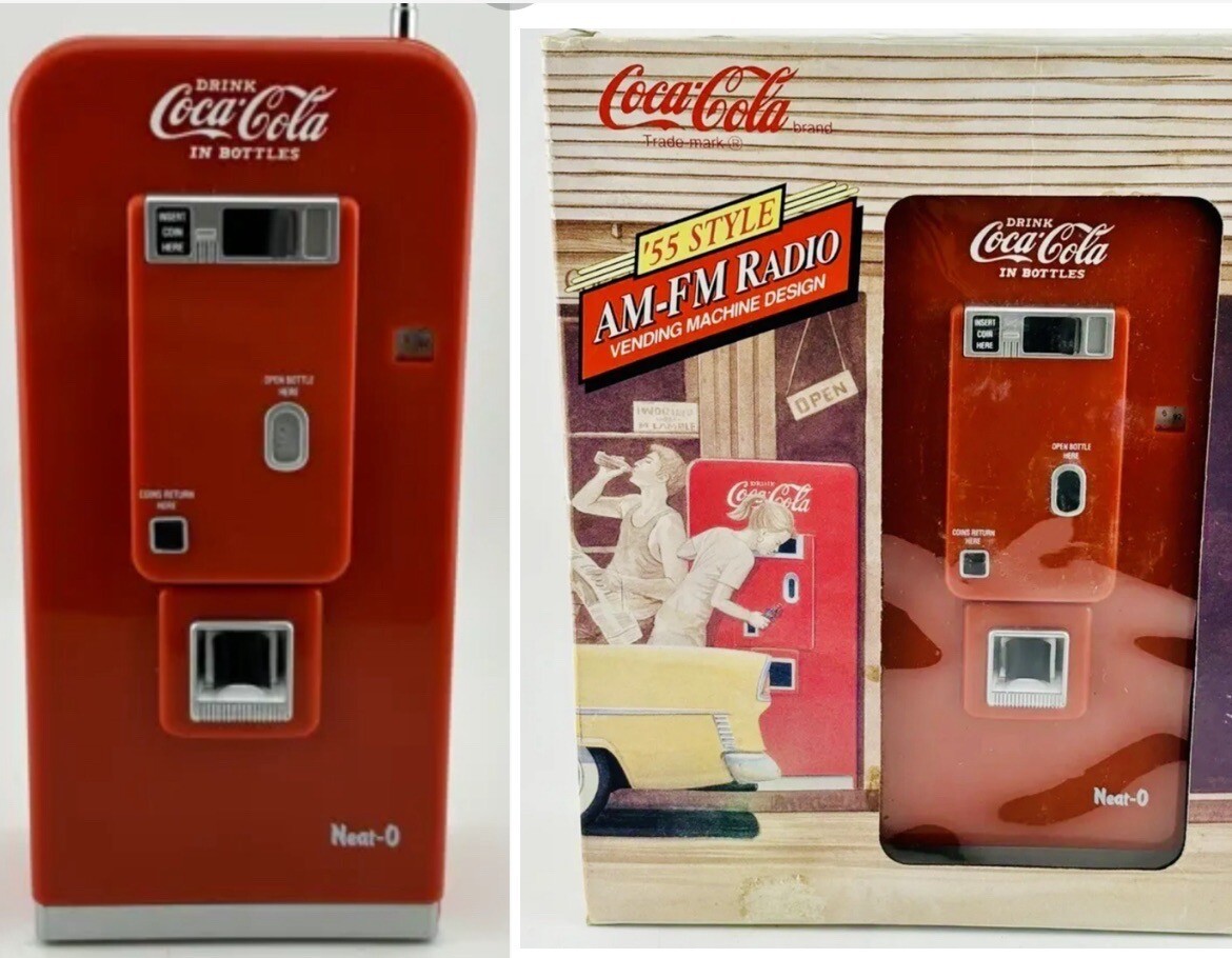 Coca Cola Coke '55 Style AM-FM Radio Vending Machine NIB Vintage