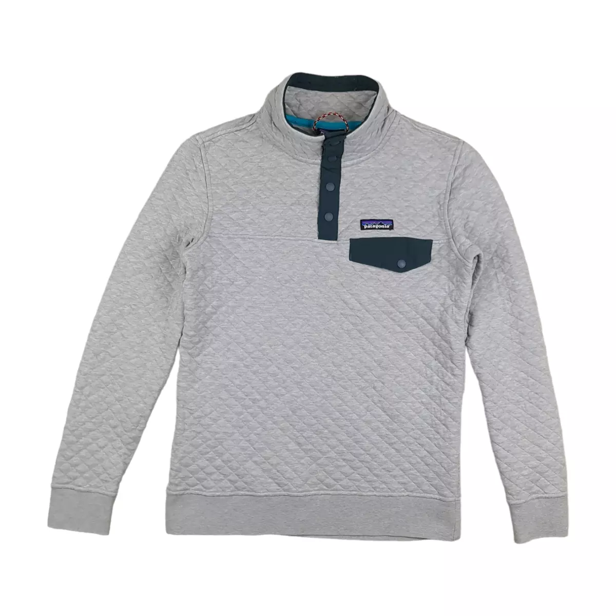Grey and pink patagonia pullover sale