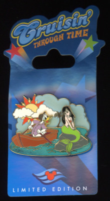 DCL Cruisin' Through Time Castaway Cay Donald Mermaid LE 500 Disney Pin 50088