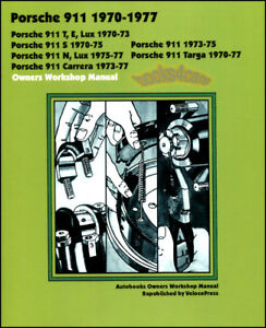 PORSCHE 911 SHOP MANUAL SERVICE REPAIR BOOK OWNERS WORKSHOP GUIDE