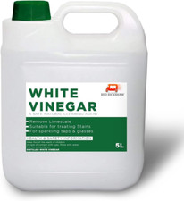 GOLDEN SWAN White Vinegar 5 Litre Pack of 1 Stain Remover Weedkiller Cooking 1.72 per litre