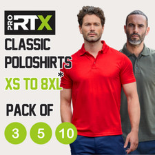 Wholesale Workwear Polo Shirts, RTX PRO Polo-Shirts Pack of 3, 5, 10 - RX101
