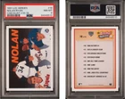 Nolan Ryan Card 1991 Upper Deck Heroes #18 Checklist PSA 8