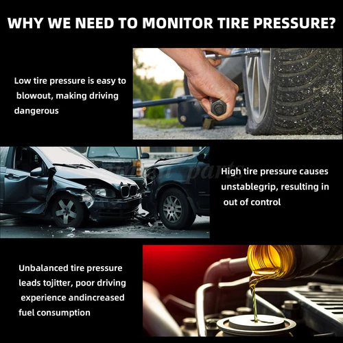 TPMS 315MHz Set of 4 Tire Pressure Monitoring Sensor For Fiat 500C 500E 500L - Picture 9 of 10