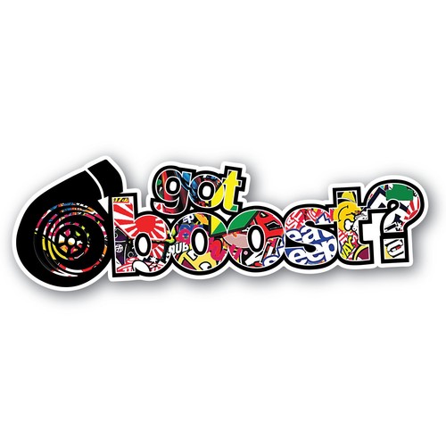 JDM Sticker Bomb Got Boost Sticker 200mm quality vinyl water & fade ...