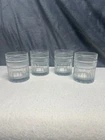 Set 4 VTG Annapolis Anchor Hocking USA Double Old Fashioned Thick Bottom Glass
