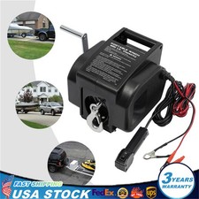 2000lbs Boat Electric Anchor Winch With Wired Remote Control Marine 300w 12v