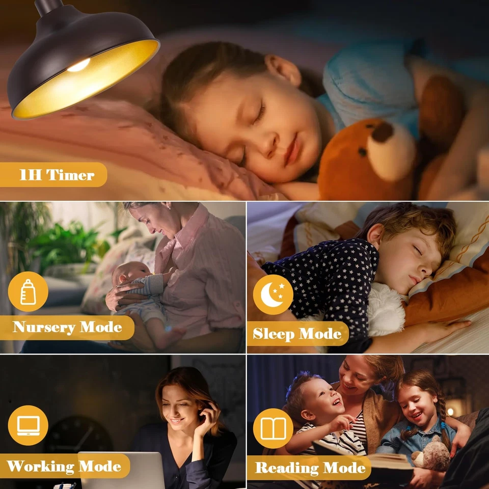 Lámpara de pie de arco moderna para sala de estar, soporte regulable de arco de cúpula grande de 16 pulgadas... Foto 4 de 4