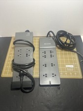 Lot Of 2 Belkin 8 Outlet Surge Protector BE108000-08-CM
