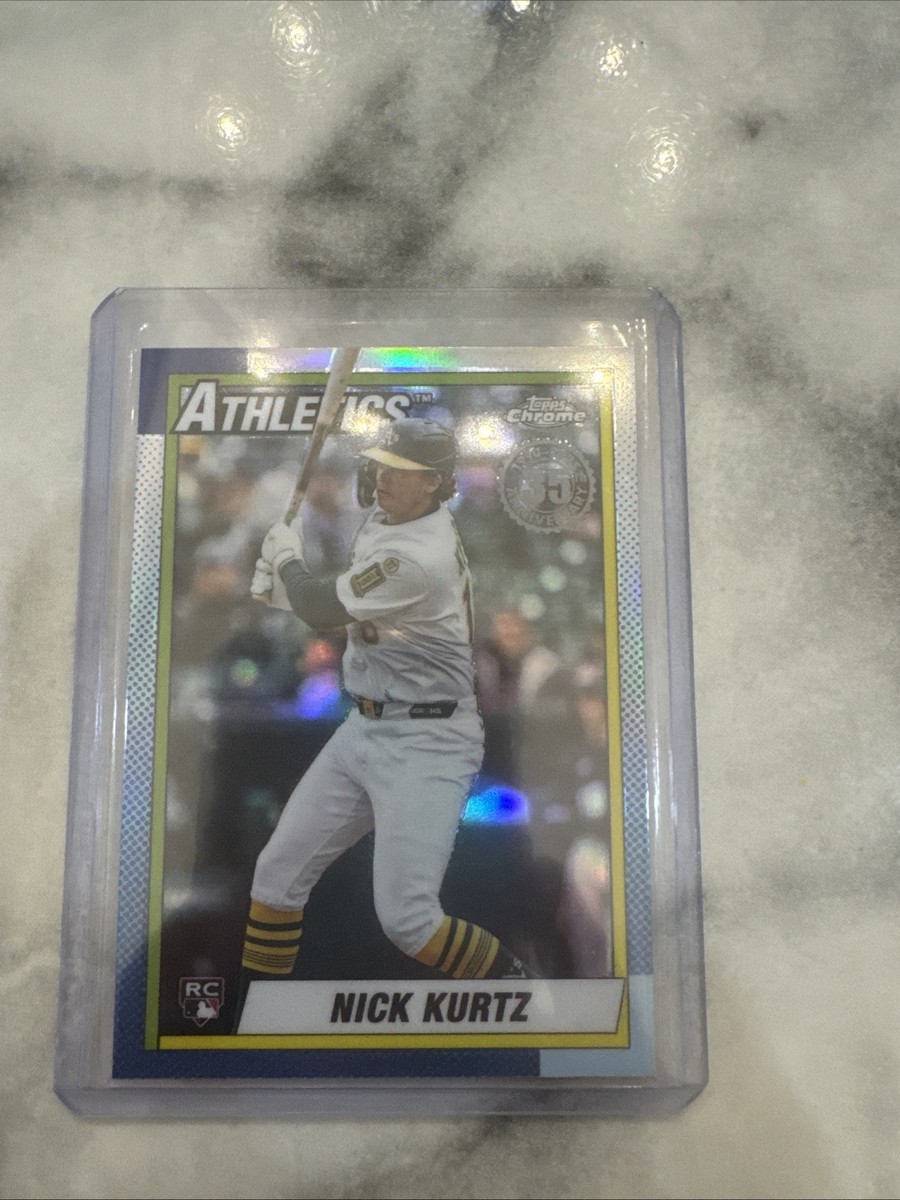 Nick Kurtz 2025 Topps Chrome Update Rookie Card 1990 Topps #90CU