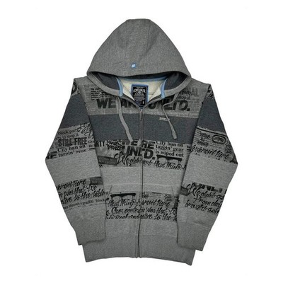 Graffiti Ecko Unltd Hoodie - Small Grey Cotton