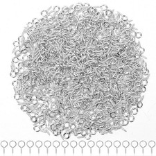 700 Pcs 4x8mm Small Screw Eye Pins Mini Eyelets Threaded Clasps Hooks