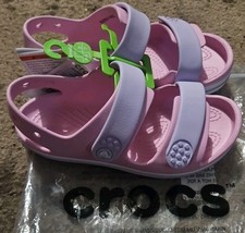 CROCS CRUISER SANDAL K ROSA/LILLA Size 3 Girls