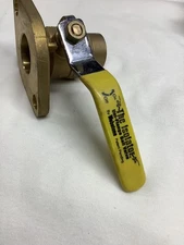 WEBSTONE ISOLATOR UNI- FLANGE BRASS BALL VALVE 1” 600WOG 150 WSP. NOS 