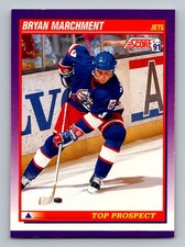 #314 1991-92 Score Bryan Marchment RC Winnipeg Jets