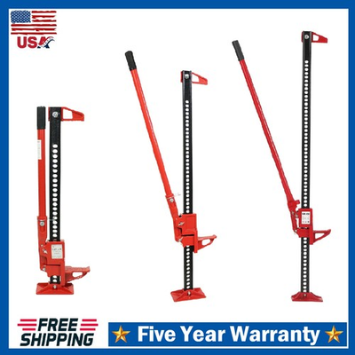 #ad 33quot; 48quot; 60quot; Off Road Farm Jack 6600 LBS High Lift Ratcheting Utility Farm Jack $69.99
