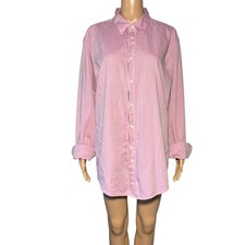 Hugo Boss Men's Shirt XL Lilac Colorblock 100 Cotton Button Down Collared