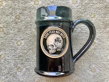 zero foxtrot lack fear not beer mug sunset hill stoneware not deneen pottery