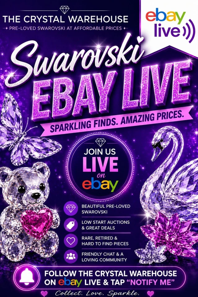 💎 Swarovski eBay Live | Retired & Coloured Pieces Plus Low Start Auctions