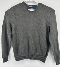 Polo Ralph Lauren Gray Cotton Blend Pullover Sweater Men  s Size XL