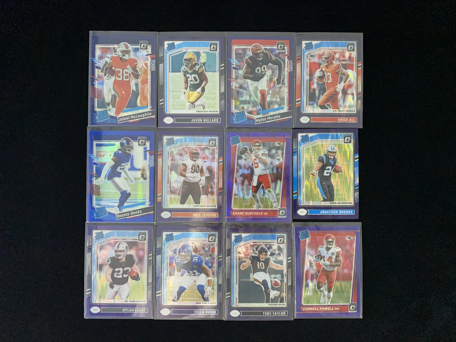 2024 Donruss Optic Rated Rookie RC Purple Deonte Banks Javon Bullard Lot*12 JP