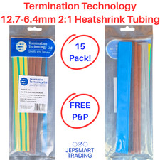 TERMINATION TECHNOLOGY 12.7-6.4mm Phase Colour & GY 2:1 Heatshrink HSP12-NC #538