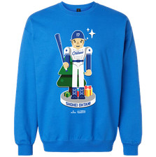 Official In The Clutch Shohei Ohtani MLBPA Nutcracker Baseball Tee Royal