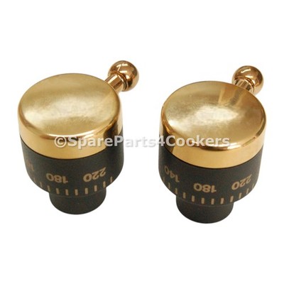 RANGEMASTER Original Classic Temperaturregler Knopf Gold P051348 P025874 x 2